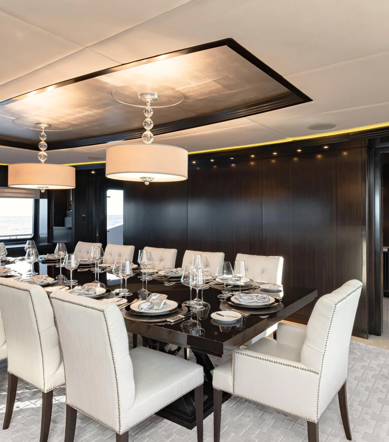 Yacht Dining Room Carpentry